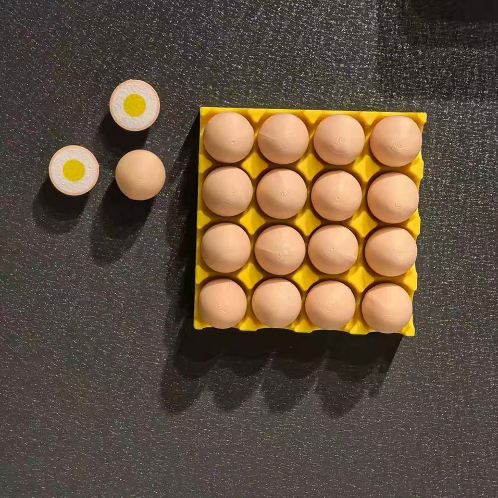 Home Cooking Recipes - Egg Fridge Magnets Set Cute 3D