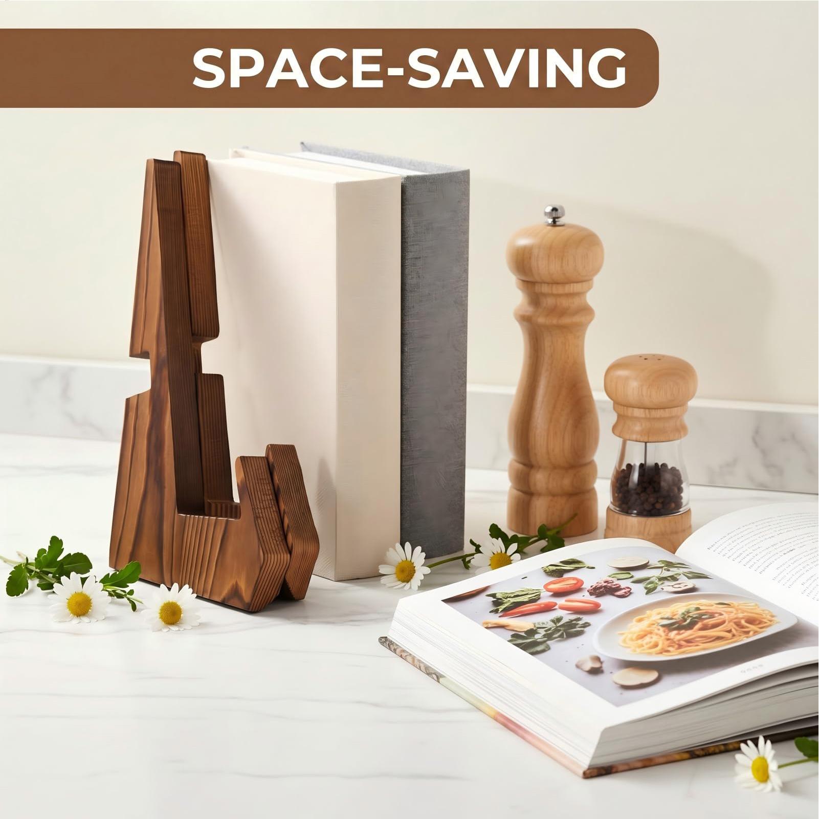 Cookbook Stand Rustic Foldable - đánh giá và giá Home Cooking Book