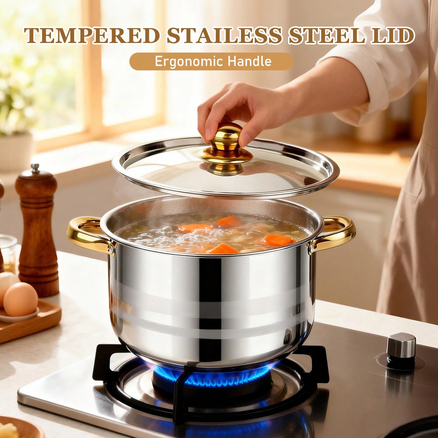 Stainless Steel Pot Set Modern - đánh giá và giá Home Cooking Restaurant